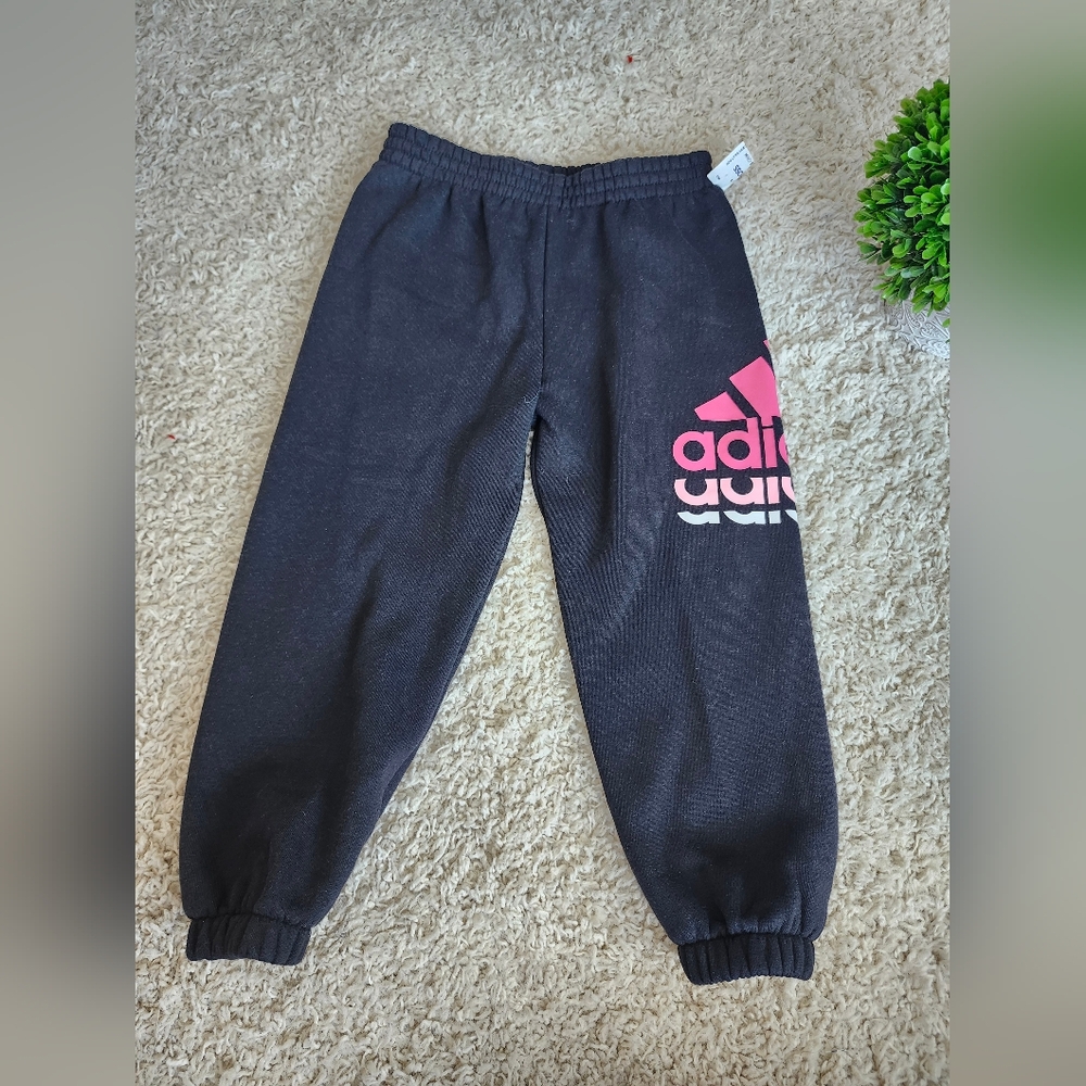 Girls adidas black sweatpants size 4T New